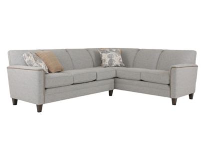 Smith Brothers 3000 Series Gray 2-Piece Sectional with Righ-Facing Sofa