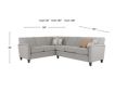 Smith Brothers 3000 Series Gray 2-Piece Sectional with Righ-Facing Sofa small image number 11