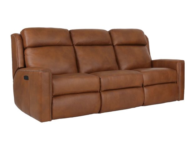 Smith Brothers M101 Collection Genuine Leather Power Reclining Sofa large image number 7