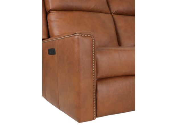 Smith Brothers M101 Collection Genuine Leather Power Reclining Sofa large image number 8