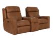 Smith Brothers M101 Collection Genuine Leather Power Reclining Loveseat with Console small image number 6