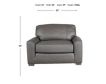 Smith Brothers Of Berne, Inc. 8000 Series Gray Genuine Leather Chair and a Half small image number 7