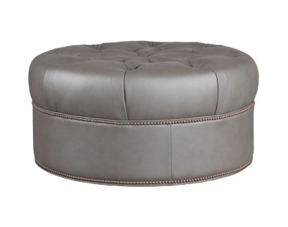 Smith Brothers Of Berne, Inc. 2000 Series Gray Genuine Leather Ottoman