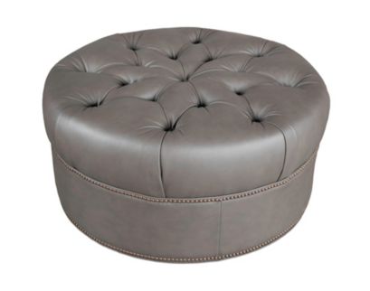 Smith Brothers Of Berne, Inc. 2000 Series Gray Genuine Leather Ottoman