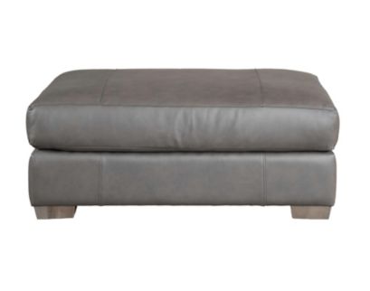 Smith Brothers Of Berne, Inc. 8000 Series Gray Genuine Leather Ottoman