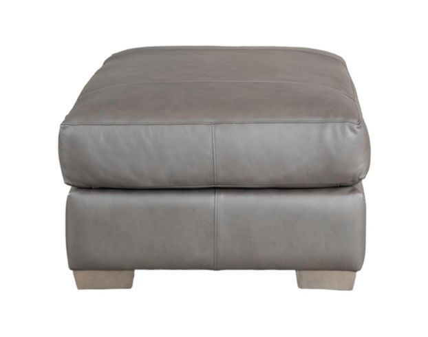 Smith Brothers Of Berne, Inc. 8000 Series Gray Genuine Leather Ottoman and a Half large image number 3