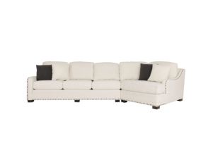 Smith Brothers 9000 Build Your Own Collection Cream 2-Piece Sectional with Right Cuddler