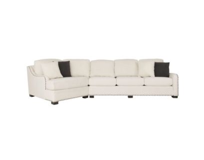 Smith Brothers 9000 Build Your Own Collection Cream 2-Piece Sectional with Left Cuddler