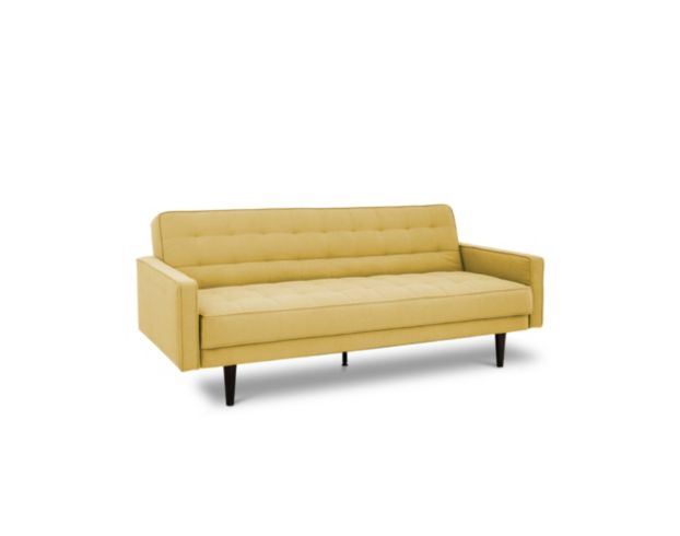 Domus Vita Dba Sealy Home Lydia Yellow Convertible Sleeper Sofa large image number 2