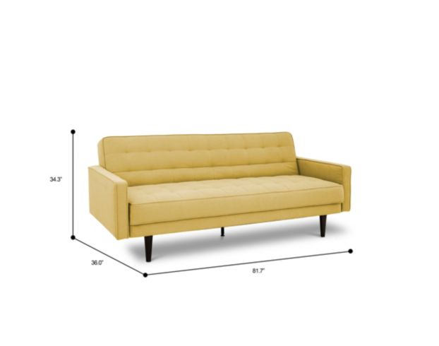 Domus Vita Dba Sealy Home Lydia Yellow Convertible Sleeper Sofa large image number 14