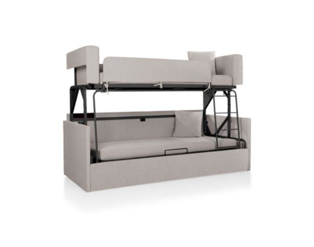 Domus Vita Dba Sealy Home SoFunk Dove Gray Bunk Bed Sleeper Sofa large image number 2