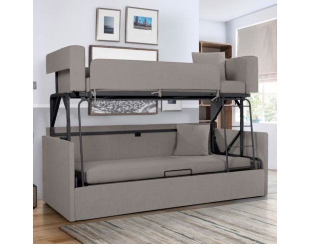 Domus Vita Dba Sealy Home SoFunk Dove Gray Bunk Bed Sleeper Sofa large image number 11