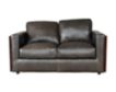 Simon Li J929 Gray Genuine Leather Loveseat small image number 1