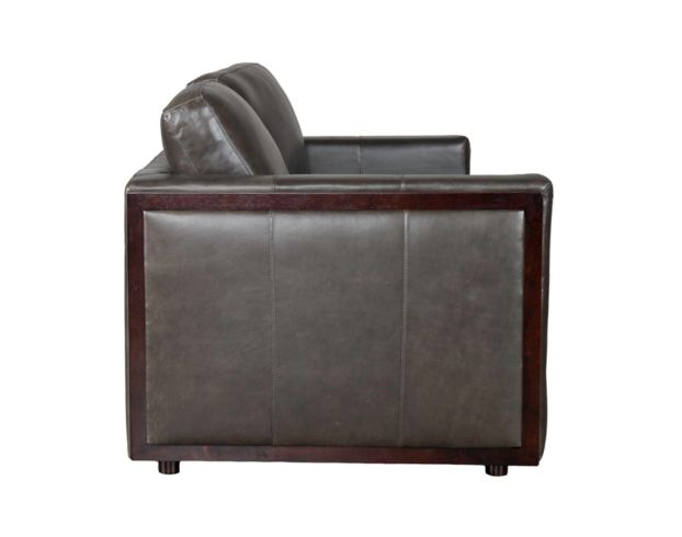 Simon Li J929 Gray Genuine Leather Loveseat large image number 3