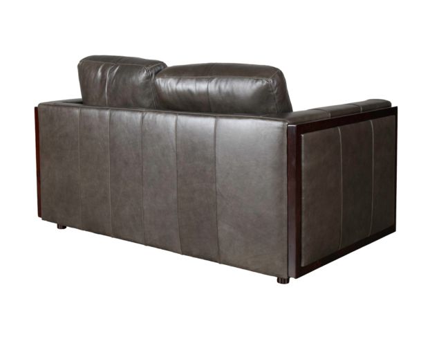 Simon Li J929 Gray Genuine Leather Loveseat large image number 4