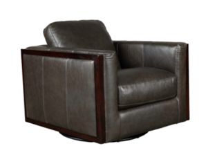 Simon Li J929 Gray Genuine Leather Swivel Chair