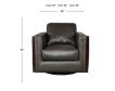 Simon Li J929 Gray Genuine Leather Swivel Chair small image number 11