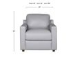 Simon Li J856 Gray Genuine Leather Chair small image number 10