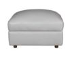 Simon Li J856 Gray Genuine Leather Ottoman small image number 1