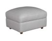 Simon Li J856 Gray Genuine Leather Ottoman small image number 2