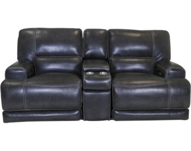 Simon Li M155 Leather Power Recline Console Loveseat large image number 1