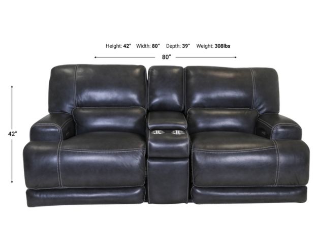 Simon li leather store power reclining loveseat