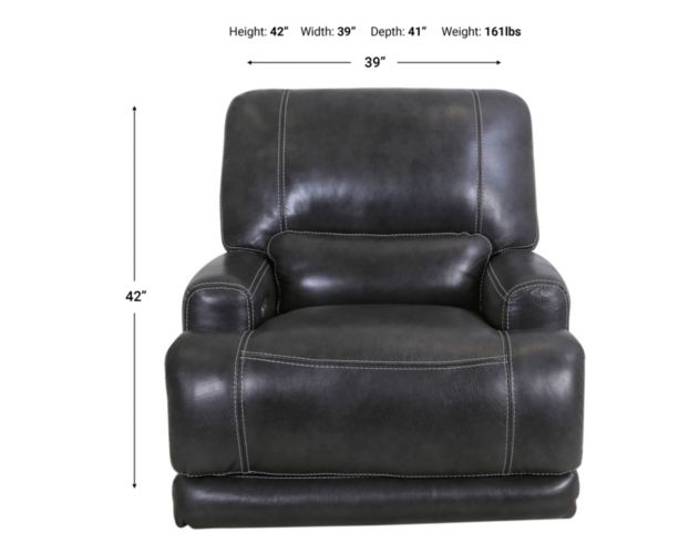 Simon Li M155 Leather Power Glider Recliner large image number 4