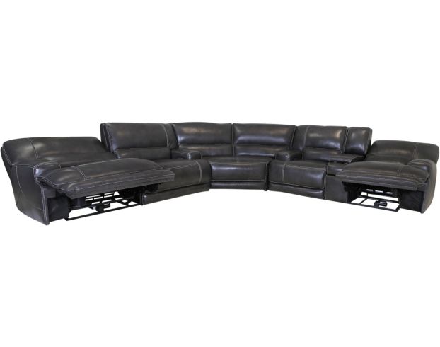 Simon Li M155 Collection 3-Piece Power Leather Sectional large image number 2