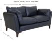 Simon Li J646 Collection 100% Leather Loveseat small image number 6