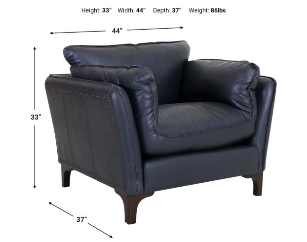 Simon Li J646 Collection 100% Leather Chair large image number 6