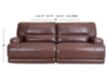 Simon Li M155 Collection Leather Power Reclining Sofa small image number 4