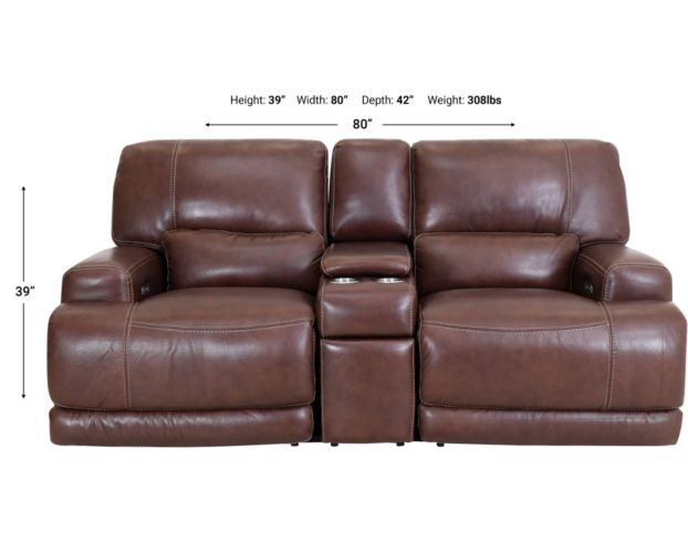 Simon li leather power reclining online sofa