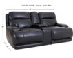 Simon Li M117 Collection Leather Power Head Console Sofa small image number 9