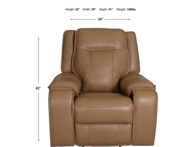 Simon Li M363 Collection Leather Power Glider Recliner large image number 9
