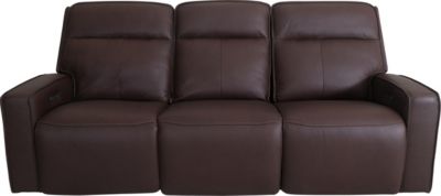 Simon Li M270 Collection Leather Power Reclining Sofa | Homemakers