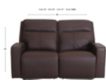 Simon Li M270 Collection Leather Power Reclining Loveseat small image number 8