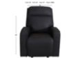 Simon Li M439 Collection Leather Power Glider Recliner small image number 7