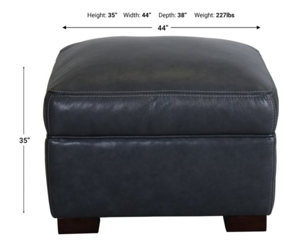 Simon Li J805 100% Leather Ottoman large image number 5