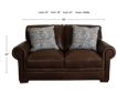 Simon Li J725 Collection 100% Leather Loveseat small image number 7