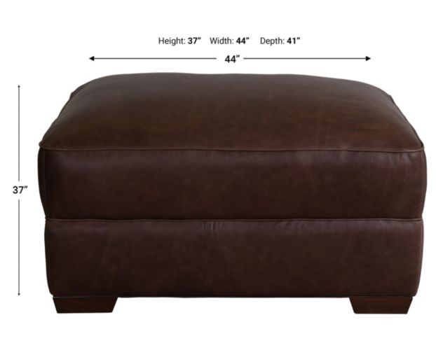 Simon Li J725 Collection 100% Leather Ottoman large image number 4