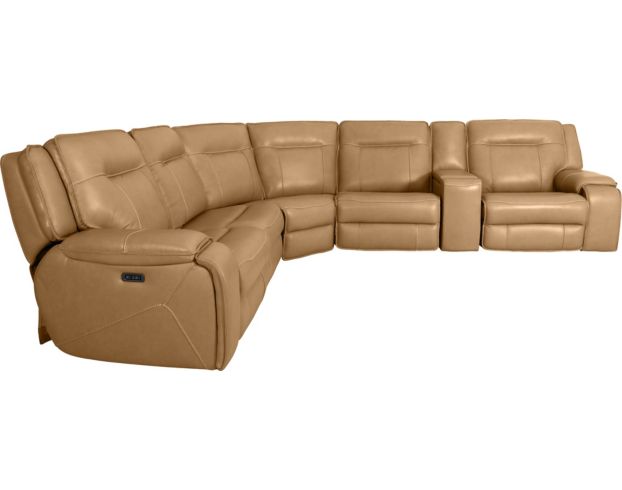 Leather sectional electric online recliner