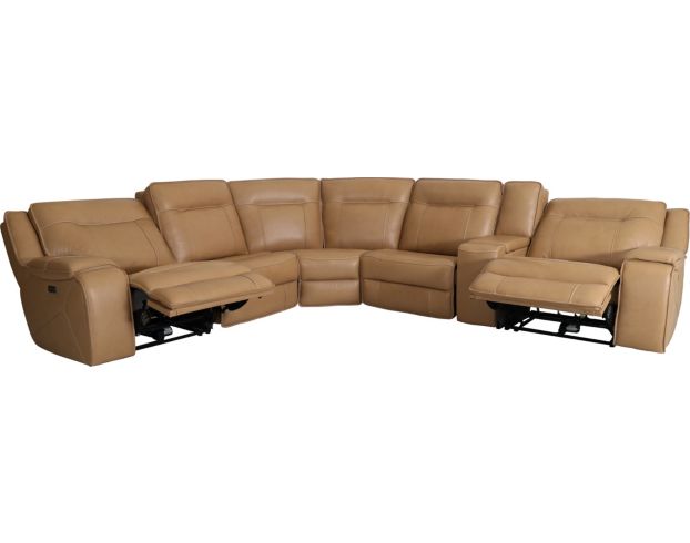 Simon Li M363 6-Piece Leather Power Reclining Sectional large image number 3
