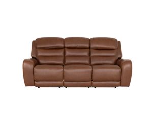 Simon Li Furniture M505 Collection Chestnut Leather Power Reclining Sofa