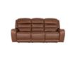 Simon Li Furniture M505 Collection Chestnut Leather Power Reclining Sofa small image number 1