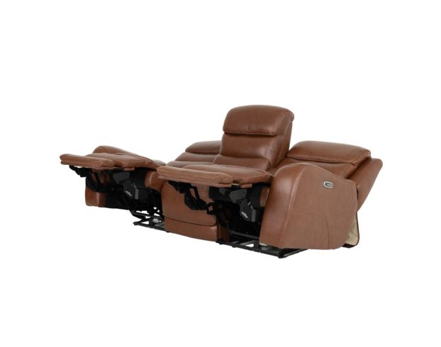 Simon Li Furniture M505 Collection Chestnut Leather Power Reclining Sofa large image number 3