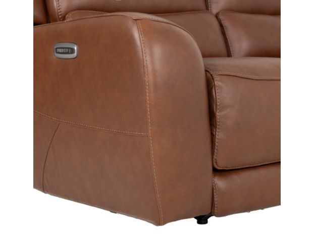 Simon Li Furniture M505 Collection Chestnut Leather Power Reclining Sofa large image number 7