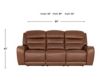 Simon Li Furniture M505 Collection Chestnut Leather Power Reclining Sofa small image number 10