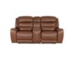 Simon Li Furniture M505 Collection Chestnut Leather Power Reclining Loveseat small image number 1