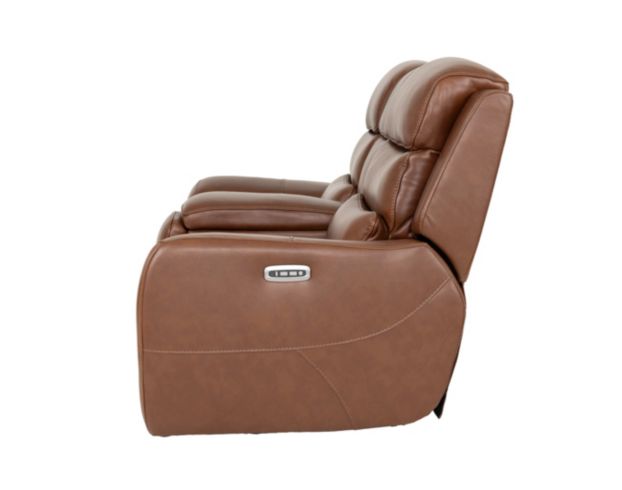 Simon Li Furniture M505 Collection Chestnut Leather Power Reclining Loveseat large image number 5