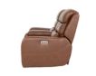 Simon Li Furniture M505 Collection Chestnut Leather Power Reclining Loveseat small image number 5